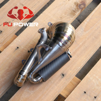 Système d'échappement personnalisé en titane Fupower pour paramoteur, résistant à la chaleur, léger, tuyaux d'échappement pour parapente motorisé