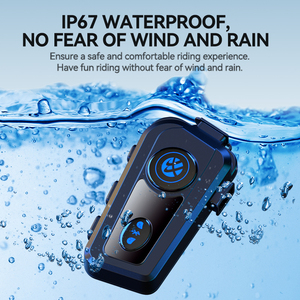 Auriculares <span class=keywords><strong>Bluetooth</strong></span> TWS para <span class=keywords><strong>Cascos</strong></span> de Motocicleta, Intercomunicador Impermeable con Cancelación de Ruido, Auriculares Inalámbricos para Casco - Product Image 4