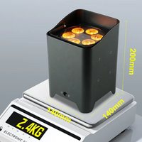 Scène discothèque piste de danse DJ sans fil Uplight 6X12W RGBWA UV 6in1 alimenté par batterie Led Par peut éclairer