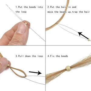 BLT bán buôn Nano Ring với Silicone Keratin phần mở rộng tóc công cụ Micro đồng vòng Nano hạt dễ dàng sử dụng phần mở rộng tóc người - Product Image 6