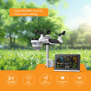 전문 WiFi 7-in-1 UV/빛/비/바람/압력/온도/습도 전문 기상 예보 가정 기상 관측소 - Product Image 2