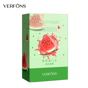 自有品牌定制OEM VERFONS 10ml 20片西瓜清爽漱口水便携式单份清新口气漱口水 - Product Image 6