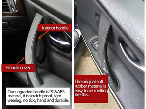 Tirador de puerta Interior de pasajero izquierdo y derecho con embellecedor de cubierta de manija para <span class=keywords><strong>BMW</strong></span> Serie 3 E90 E91 E92 2004-2012 - Product Image 5