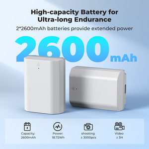 Batterie d'appareil photo K&F Concept 2600mAh pour <span class=keywords><strong>Sony</strong></span> NP-FZ100 Blanc-Gris Pack double Options de charge multiples Port de charge USB/Type-C - Product Image 2