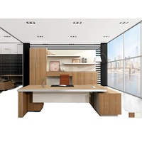 Meja meja papan melamin perabot kantor mewah Boss