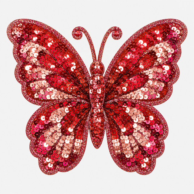 Butterfly Patch Sequin Applique Patch Custom Sequin Patches Dance Patches Glitter Patches for Stage Costumes Jackets and Bags