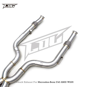Système de Catback d'échappement sport à soupape d'usine pour <span class=keywords><strong>mercedes</strong></span>-benz C43 <span class=keywords><strong>AMG</strong></span> 3.0T 2019-2024 304 tuyau d'échappement en acier inoxydable - Product Image 5