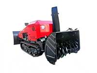 Souffleuse à neige à chenilles télécommandée robuste avec moteur diesel, capacité de 420 kg, pour le déneigement des routes et des parkings, livraison DDP