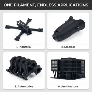 Filament d'imprimante 3D PLA CF 1,75 mm 1 kg, consommables PLA en fibre de carbone avec surface satinée mate de qualité supérieure pour modèles professionnels - Product Image 5