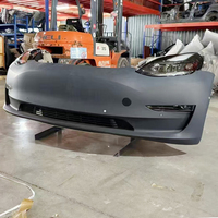Kit de Carrocería de Plástico para Parachoques Delantero, Accesorios de Actualización Compatibles con Tesla Model 3 Performance 2019, Parachoques Universales Nuevos