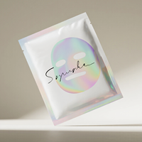 Sac plat mat à fermeture éclair en plastique laminé mat imprimé personnalisé pour poudre sac d'emballage de patch de santé avec fermeture éclair réutilisable
