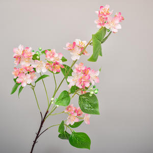 O-X963 Vente en gros <span class=keywords><strong>de</strong></span> branches <span class=keywords><strong>de</strong></span> cerisier à longue tige, fleurs <span class=keywords><strong>de</strong></span> prunier en soie <span class=keywords><strong>de</strong></span> haute qualité, fleurs <span class=keywords><strong>de</strong></span> pêche blanche, fleurs <span class=keywords><strong>de</strong></span> cerisier au toucher réel - Product Image 1