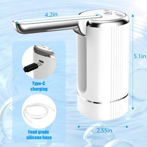 Pompe à eau électrique automatique portable mini pour bouteilles d'eau en plastique de 20 litres (5 gallons) USB - Product Image 2