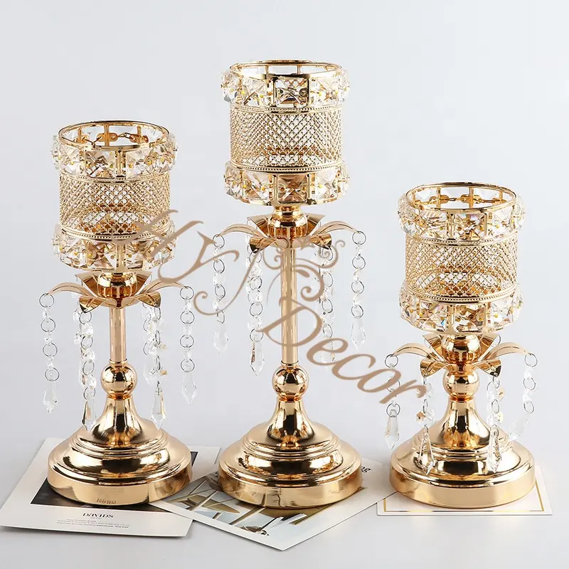 HY, venta al por mayor, hogar, sala de estar, candelabro nórdico, candelabro, centros de mesa, mesa, portavelas de cristal