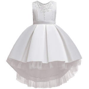 Robe de princesse pour enfants, rose, jupe tutu évasée, costume de demoiselle d'honneur, tenue de spectacle - Product Image 5
