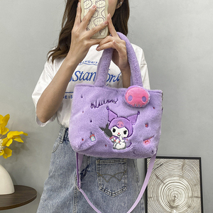 Kawaii sanrios nhồi Túi xách tay dễ thương cinnamorolls giai điệu của tôi kuromis thiết kế cô gái Vai Túi Hello <span class=keywords><strong>KT</strong></span> Kitties túi xách sang trọng - Product Image 6