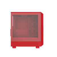ALSEYE New Design Computer Case RAMS 2.0(Red) M-ATX Red Color PC Case with Fan Speed