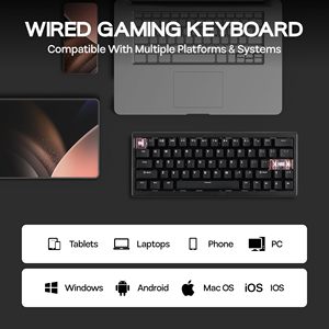 Teclado Gaming Compacto <span class=keywords><strong>CIDOO</strong></span> C60 HE con Efecto Hall, 60%, Interruptores Silenciosos Sin Contacto, Junta Poron, Hot-Swap, Controlador Web para PC - Product Image 3