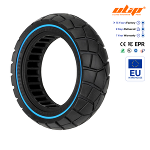 Neumático Sólido Todoterreno Ulip 80/50-6.5 con Círculo Azul para Kukirin T3, Repuesto de Neumático para Bicicleta Eléctrica - Product Image 1