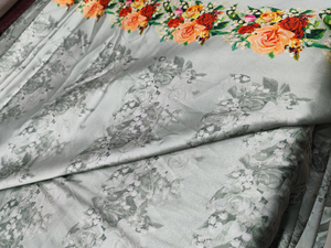 Tela Satén 100% Poliéster Estampada Multicolor para Coser, Manualidades, Vestidos de Novia, Suave, Lisa, Brillante, Ligera y Transpirable - Product Image 5