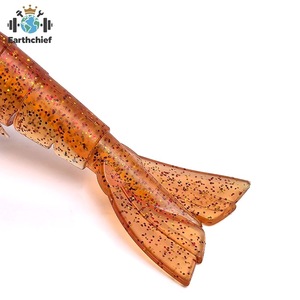 Leurre de pêche géant en TPE souple et plat de 225 mm, 38 g, luminescent, imitation crevette, pour eau salée - Product Image 3
