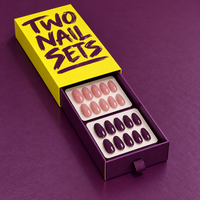 Boîtes d'emballage personnalisées de luxe pour vernis à ongles, emballage de boîtes à ongles avec logo personnalisé pour les faux ongles