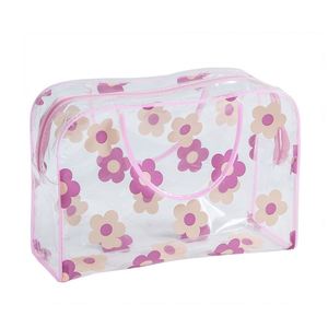 Bolsa de Aseo Transparente BSCI Factory bscl, Bolsa de Maquillaje con Estampado, Impermeable, Portátil, de Gran Capacidad, Bolsa de Cosméticos de Viaje - Product Image 4