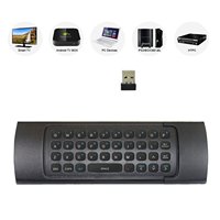 Télécommande Air Mouse MX3 2.4G, mini clavier en silicone sans fil RF compatible avec les boîtiers TV, PC, usage domestique