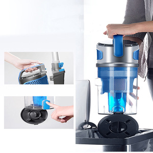 Cordless Upright Vacuum Cleaner Blue Rechargeable Dry Cleaning With Flat Suction Nozzle For Home Use - Product Image 3
