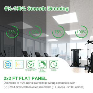 1x4 2x2 2x4 LED Panel plano Luz Caída de techo 3000K 4000K 5000K Panel de luz seleccionable 30W 40W 50W Opciones Luces de panel LED - Product Image 4