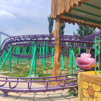 Manège familial de grande taille de 210 mètres pour parc d'attractions, montagnes russes palpitantes pour toute la famille