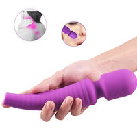 Weiches Silikon Komfortables Sexspielzeug für Frauen Erwachsenen-Sexmaschine Klitoris-Vibrator Erwachsenen-AV-Stab-Massagegerät Dildo Sexspielzeug