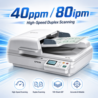 Scanner de documents haute vitesse EPDS-6500/7500 avec capteur CCD ADF recto-verso automatique, 1200 DPI, format A4, 40 ppm/80 ipm, interface USB
