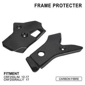 Protección de marco de fibra de carbono real para motocicleta CRF250L/M 2012-2017, <span class=keywords><strong>CRF250RALLY</strong></span> 2017 Dirt Bike, NEGRO - Product Image 2