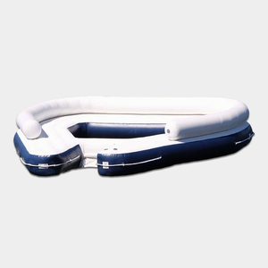 Chất lượng cao 0.9 mét PVC màu trắng và màu xanh nước Inflatable nổi ốc đảo nổi nền tảng - Product Image 2