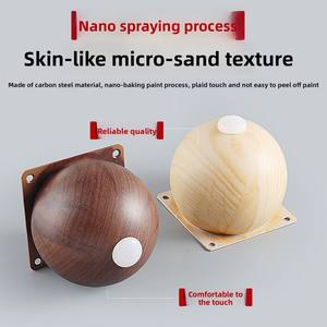 Pieds de meubles en métal de luxe moderne |   Pieds de support finition grain de bois avec <span class=keywords><strong>trou</strong></span> pour évier, pour canapé, buffet et meuble TV - Product Image 2