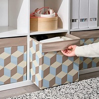 Boîte de rangement de tissu de ménage chinois, bac de rangement de Cube de tissu pliable