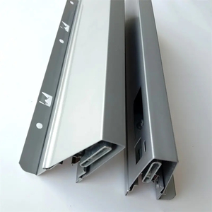Extensión completa Cierre suave Sistema de caja de metal de doble pared Cajón deslizante <span class=keywords><strong>sin</strong></span> <span class=keywords><strong>marco</strong></span> Cajón de cocina Sistema de diapositivas - Product Image 3