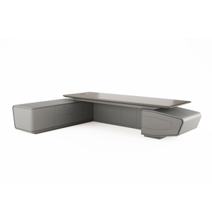 Bureau de direction/CEO moderne de luxe haut de gamme italien sur mesure, construction durable en MDF, <span class=keywords><strong>design</strong></span> modulaire, tiroir à dossiers, bureau - Product Image 5