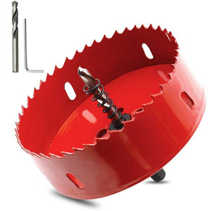 <span class=keywords><strong>Sierra</strong></span> perforadora bimetálica con broca helicoidal y llave hexagonal en L para tableros de cornhole, madera, placas de yeso, contrachapado y plástico - Product Image 1