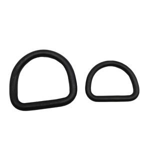 थोक पालतू सामान कुत्ते कॉलर 4*25*22mm काले स्टेनलेस स्टील 316 वेल्डेड डी अंगूठी - Product Image 1