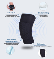 Protège-genoux personnalisés pour volley-ball et basketball, anti-collision, en nid d'abeille, respirants, antidérapants, à compression