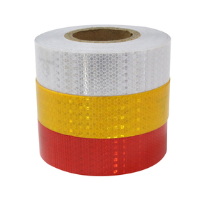 Averys dennison PVC vật liệu phản chiếu giao thông nón ánh sáng nguy hiểm cảnh báo màu đỏ retroreflective băng dán giao thông nón - Product Image 4