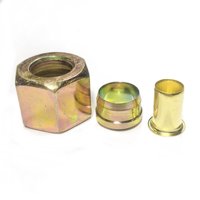 Nouveau connecteur de tuyau d'air pour remorque, manchon en laiton, écrou hexagonal, raccord résistant aux hautes et basses températures, pour camion lourd, tuyau en nylon