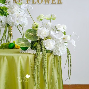 Composizione Floreale Artificiale in Seta, Sfera di Fiori di Ortensia Bianca, Decorazione per Matrimoni e Feste, Centrotavola Premium - Product Image 3