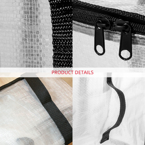 Big Volume Waterproof <strong>Storage</strong> <strong>Bag</strong> Durable PE Woven Moving <strong>Bags</strong> with Handles for <strong>Clothes</strong> Quilts Home and Travel Organizer - Product Image 4