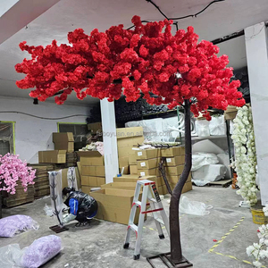 Arbre à fleurs de cerisier artificiel en soie rose Sakura <span class=keywords><strong>japonais</strong></span> S-CT pour décoration intérieure et extérieure - En solde - Product Image 6
