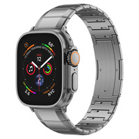 Correa de reloj de liberación rápida de titanio de un enlace para Apple Watch 10 42mm 46mm diseño deslizante lateral correa de Metal para IWatch Series 9 8 7 6