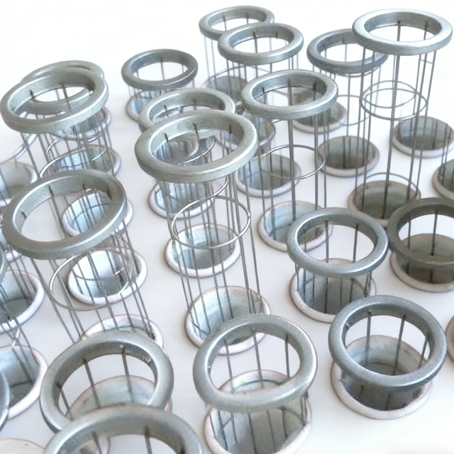 Filter Bag Support Cage for Negative Pressure Dust Extractor Diameter 120mm Powder Coated