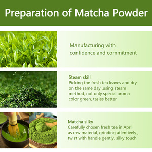 Wholesale Ceremonial Grade Matcha Powder Pure Green Slimming <b>Tea</b> Health Food Grade HALAL Certified Fresh Cup Bulk Box Bag - Product Image 4